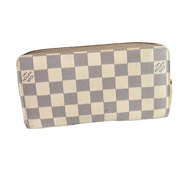 Louis Vuitton Damier Azur Canvas Zippy Wallet With Box Good Pre-Owned Condition - Picture 3 of 16